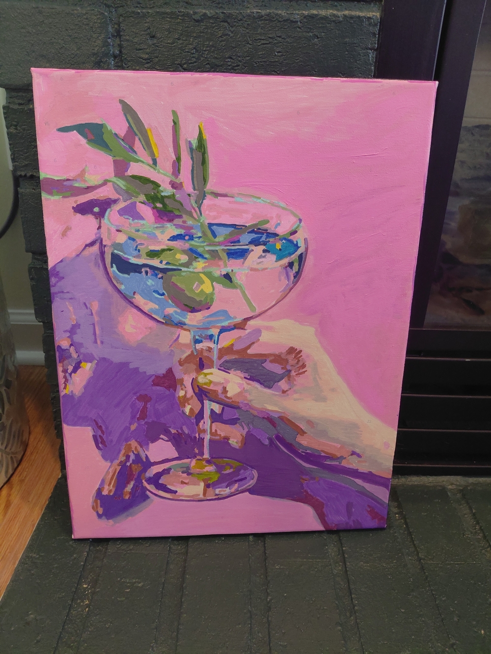 Pink Still Life Cocktail Canvas Art